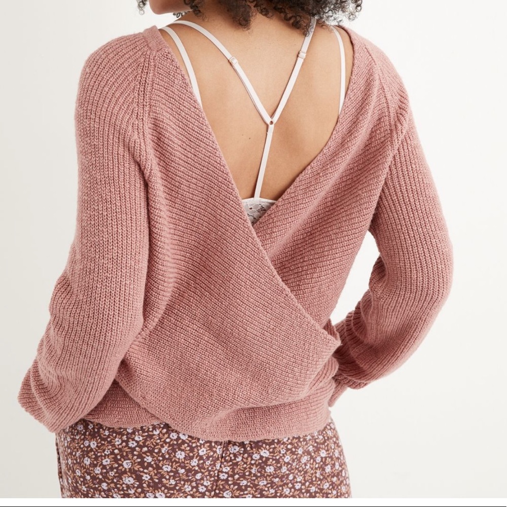 Aerie Ballet Back Sweater